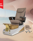 Harmony - White/Gold Tub - New Star Spa & Furniture Corp.