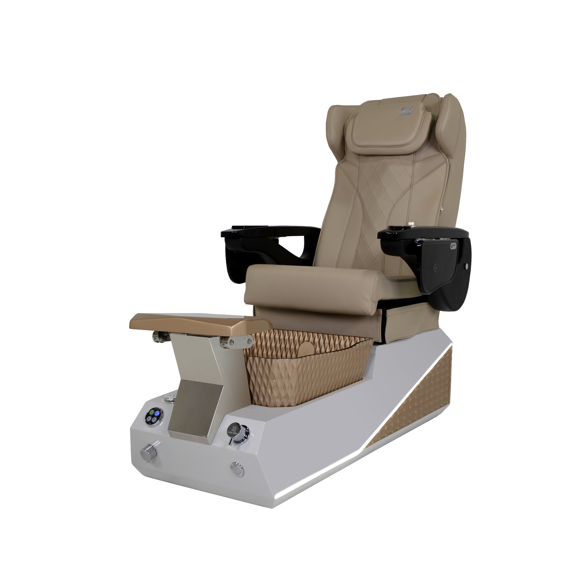 Harmony - White/Gold Tub - New Star Spa & Furniture Corp.