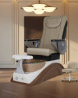 IQ-A3 White/Light Teak Tub - New Star Spa & Furniture Corp.