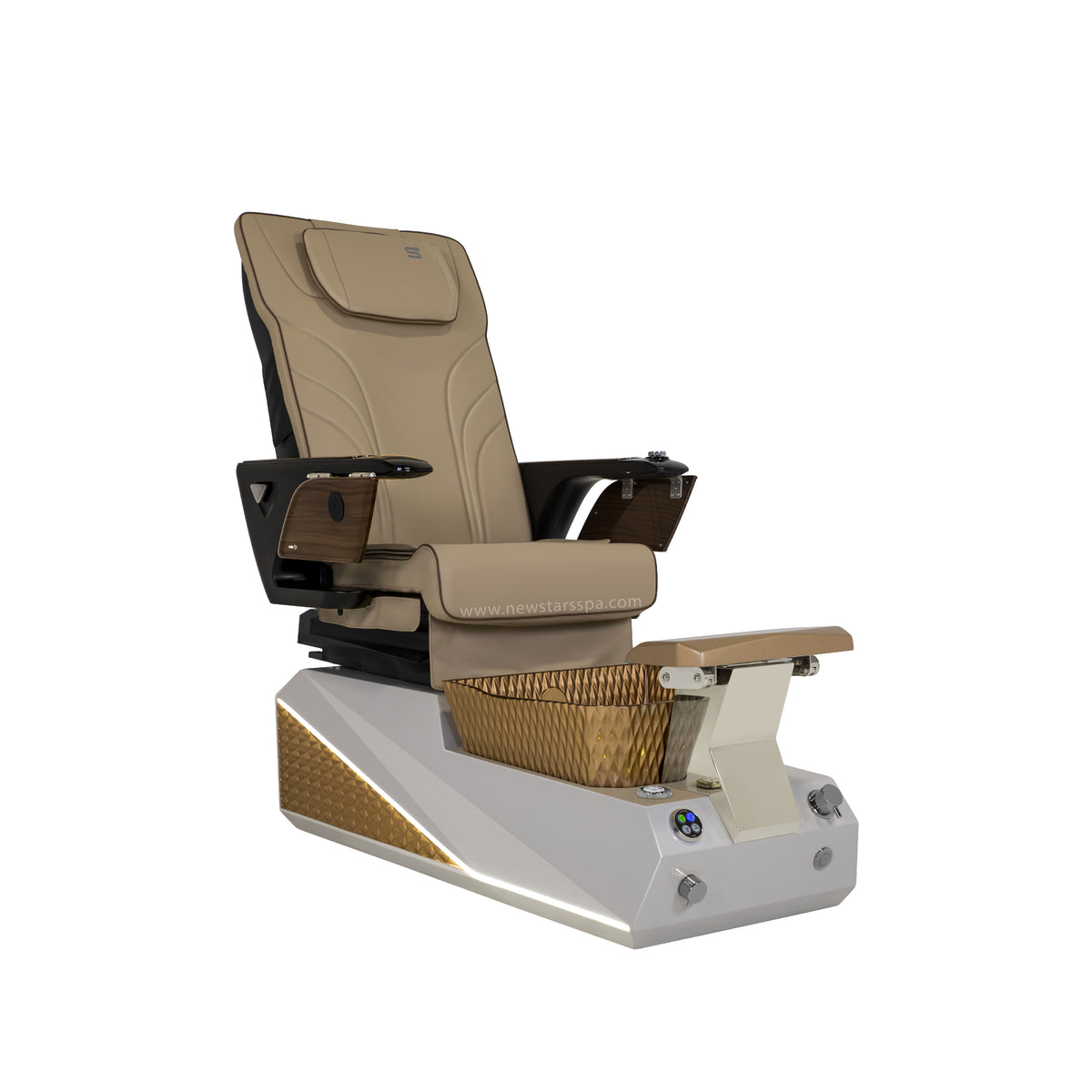 Harmony - Warm Gray/Gold Tub - New Star Spa &amp; Furniture Corp.