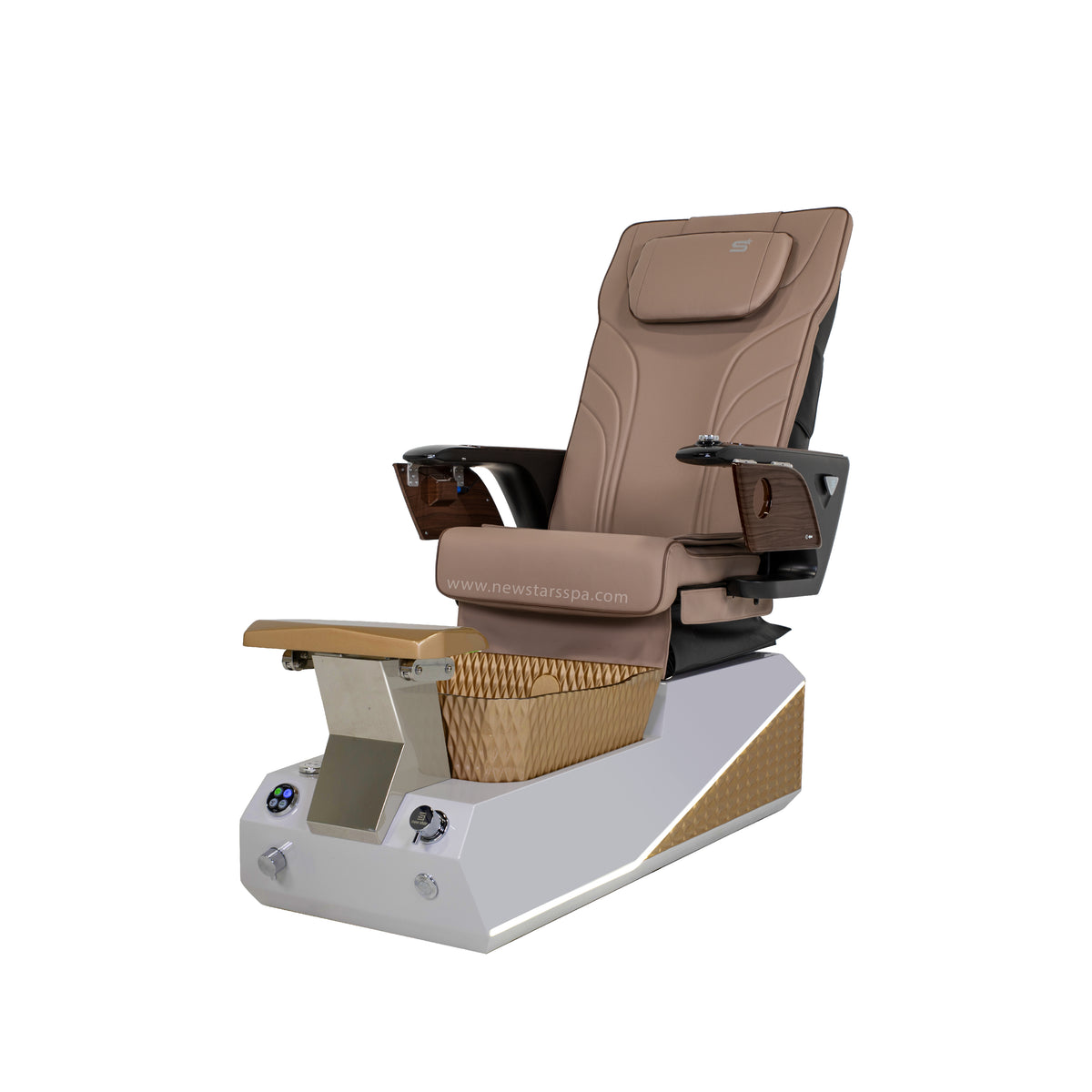 Harmony - Warm Gray/Gold Tub - New Star Spa &amp; Furniture Corp.