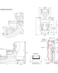 Future Spa - White/Black Tub - New Star Salon Furniture