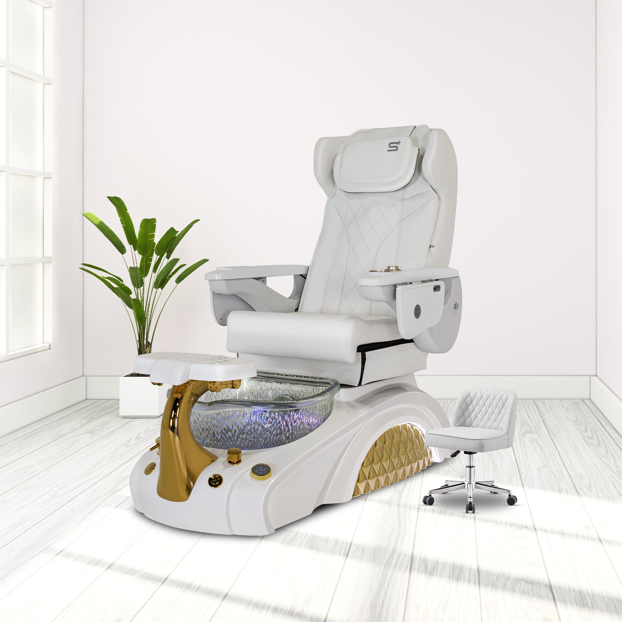 Glory Spa - White Tub - New Star Salon Furniture