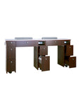 I Double Nail Table 68 7/8" With Pipe (90) - New Star Salon Furniture