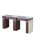 I Double Nail Table 68 7/8" With Pipe (90) - New Star Salon Furniture