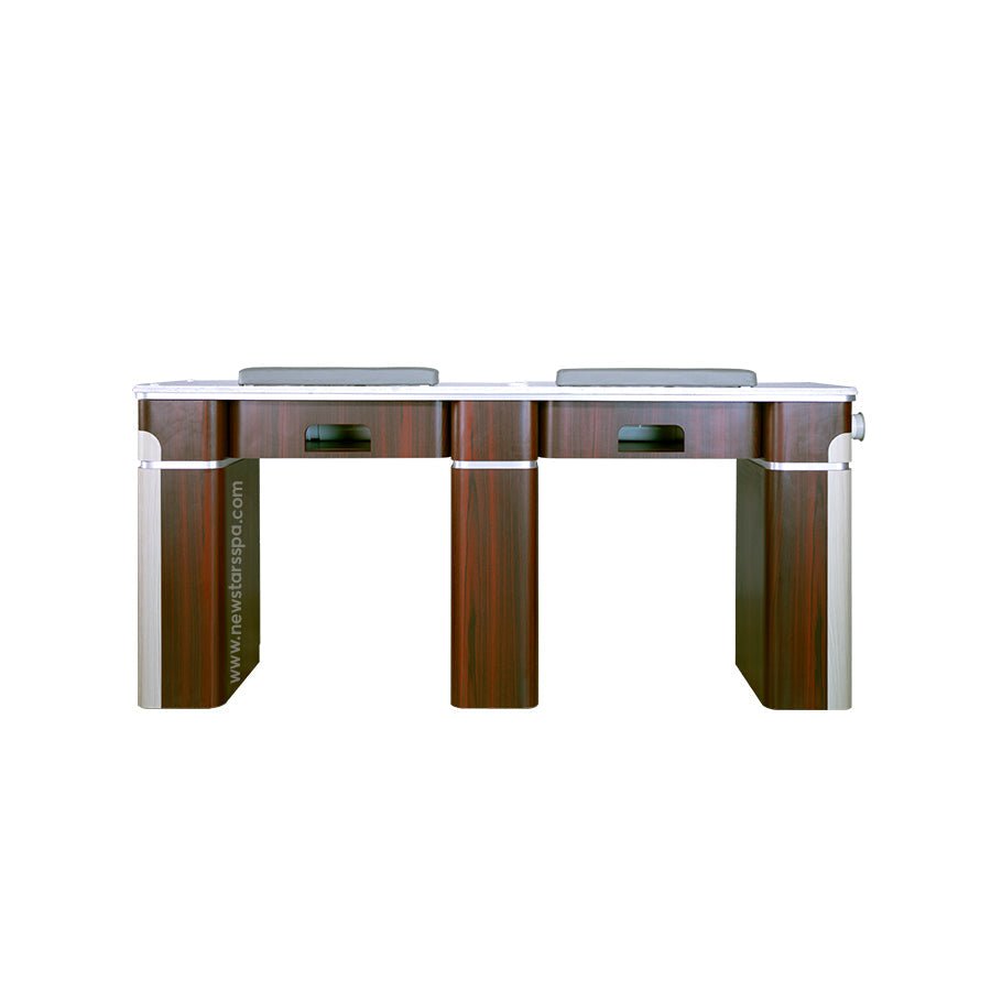 I Double Nail Table 68 7/8" With Pipe (90) - New Star Salon Furniture