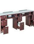 I Double Nail Table 68 7/8" With Pipe (90) - New Star Salon Furniture
