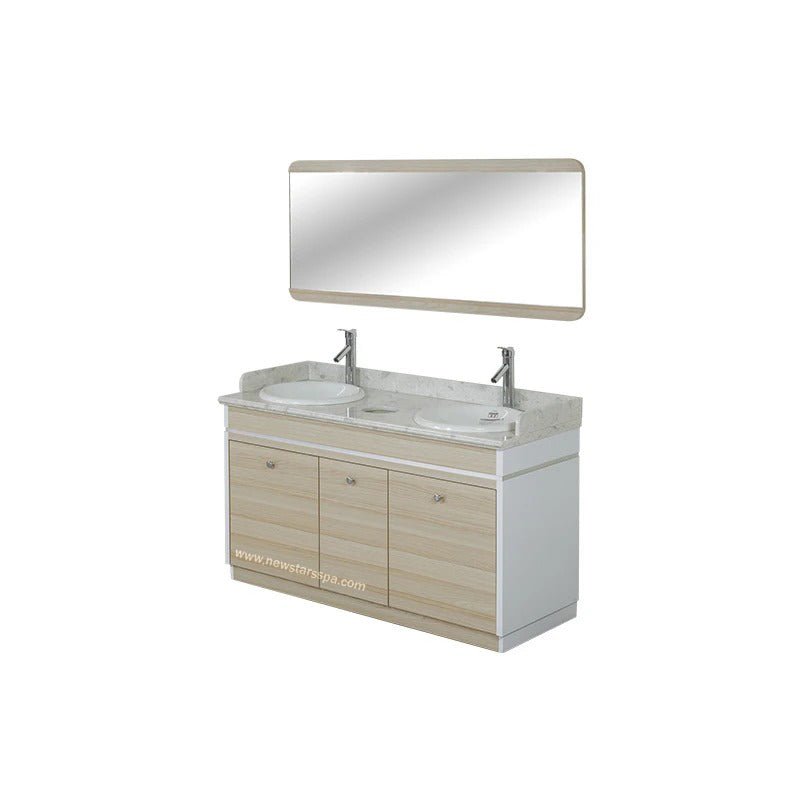 I Double Sink w/Faucets 55" (No Mirror) (517) - New Star Salon Furniture