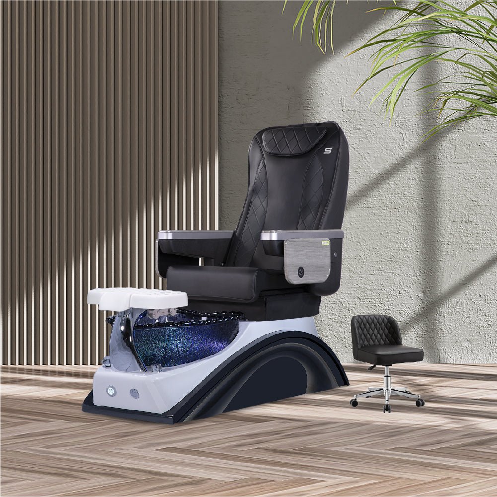 IQ A3 - V2 - Off White/Dark Blue Tub - New Star Salon Furniture