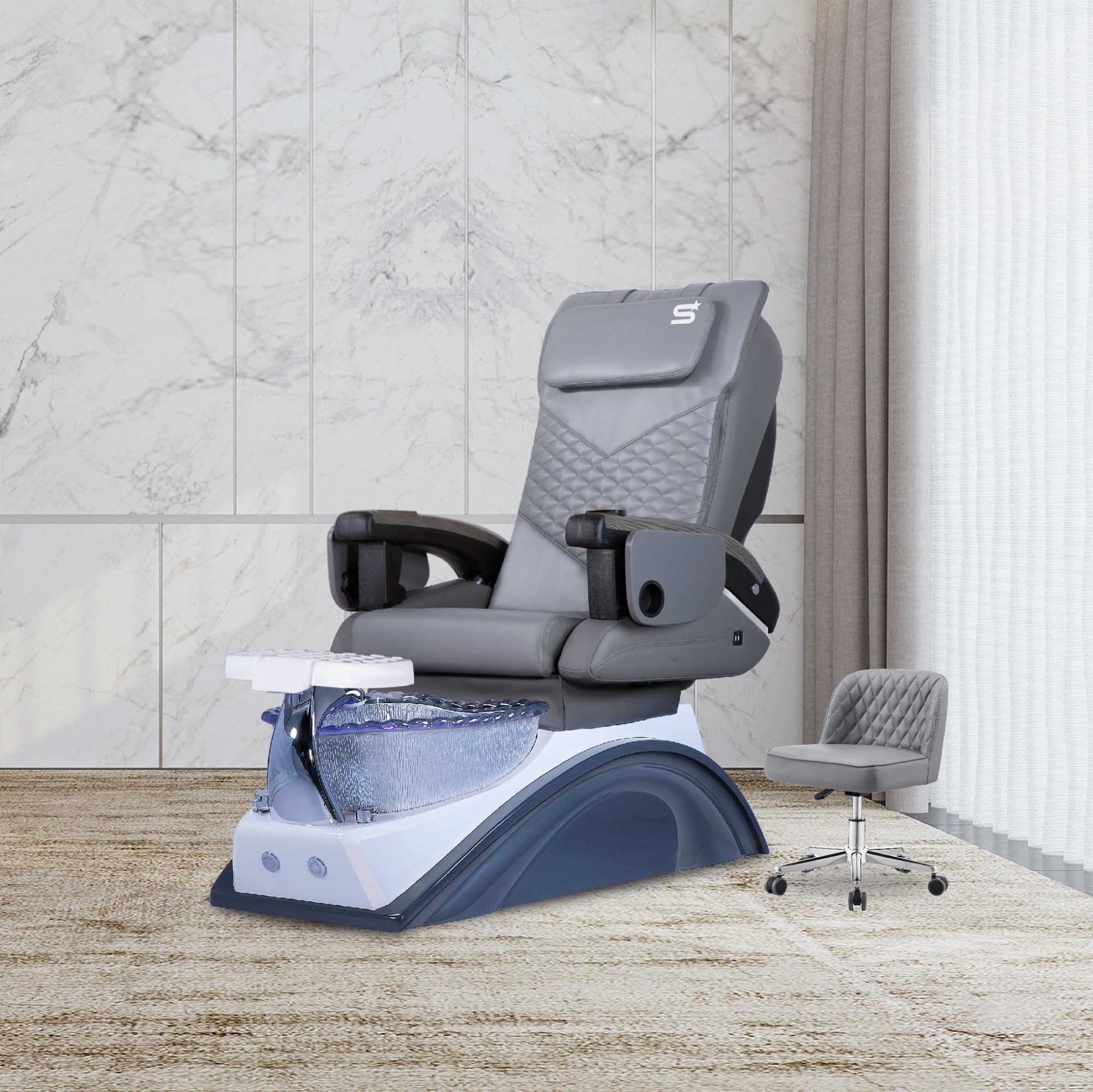 IQ A3 - V2 - Off White/Gray Tub - New Star Salon Furniture