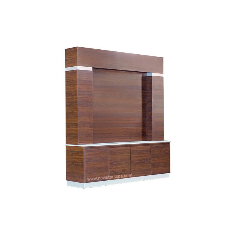 "IT" Back Wall w/Polish Rack - New Star Salon Furniture