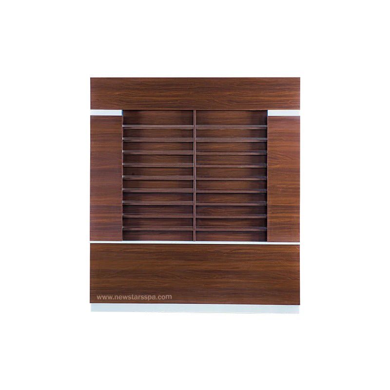 "IT" Back Wall w/Polish Rack - New Star Salon Furniture