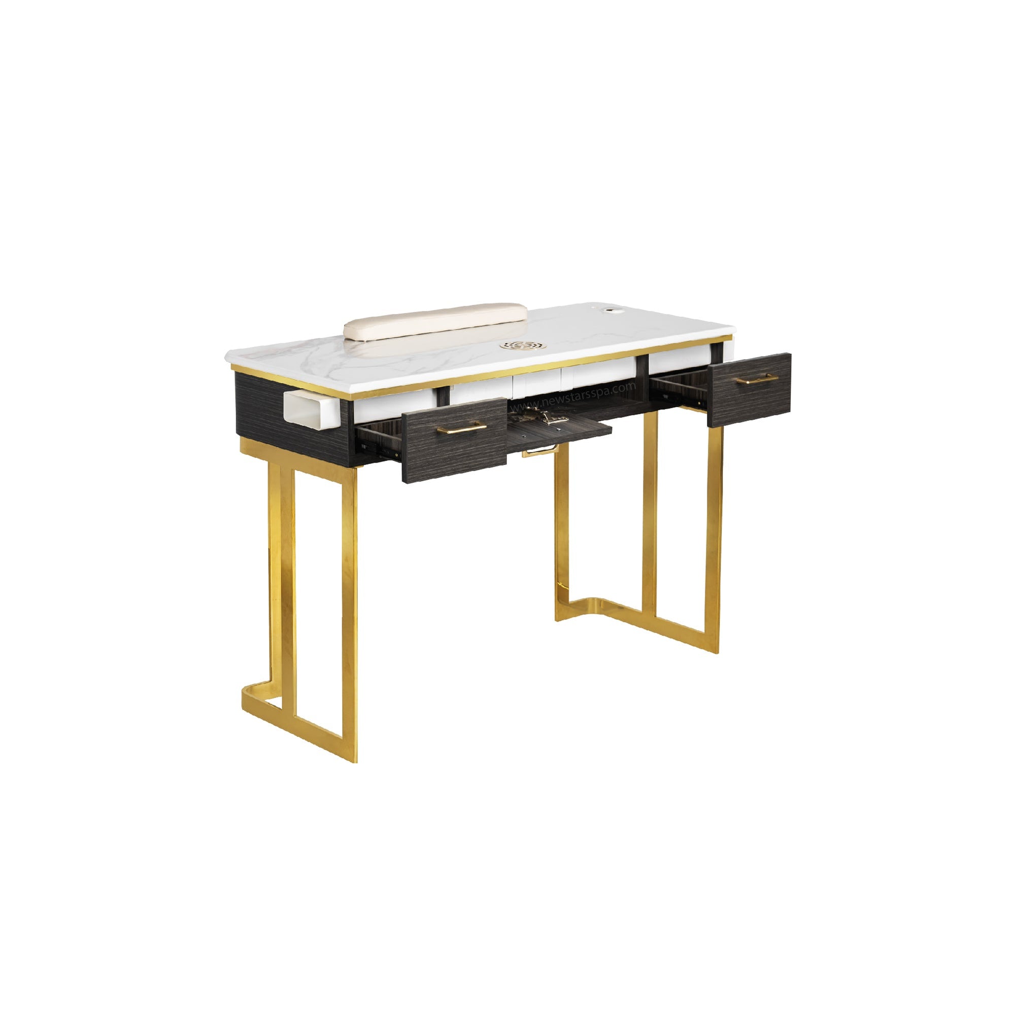 Luna Nail Table - Cabinet Not Include w/Pipe - New Star Salon Furniture
