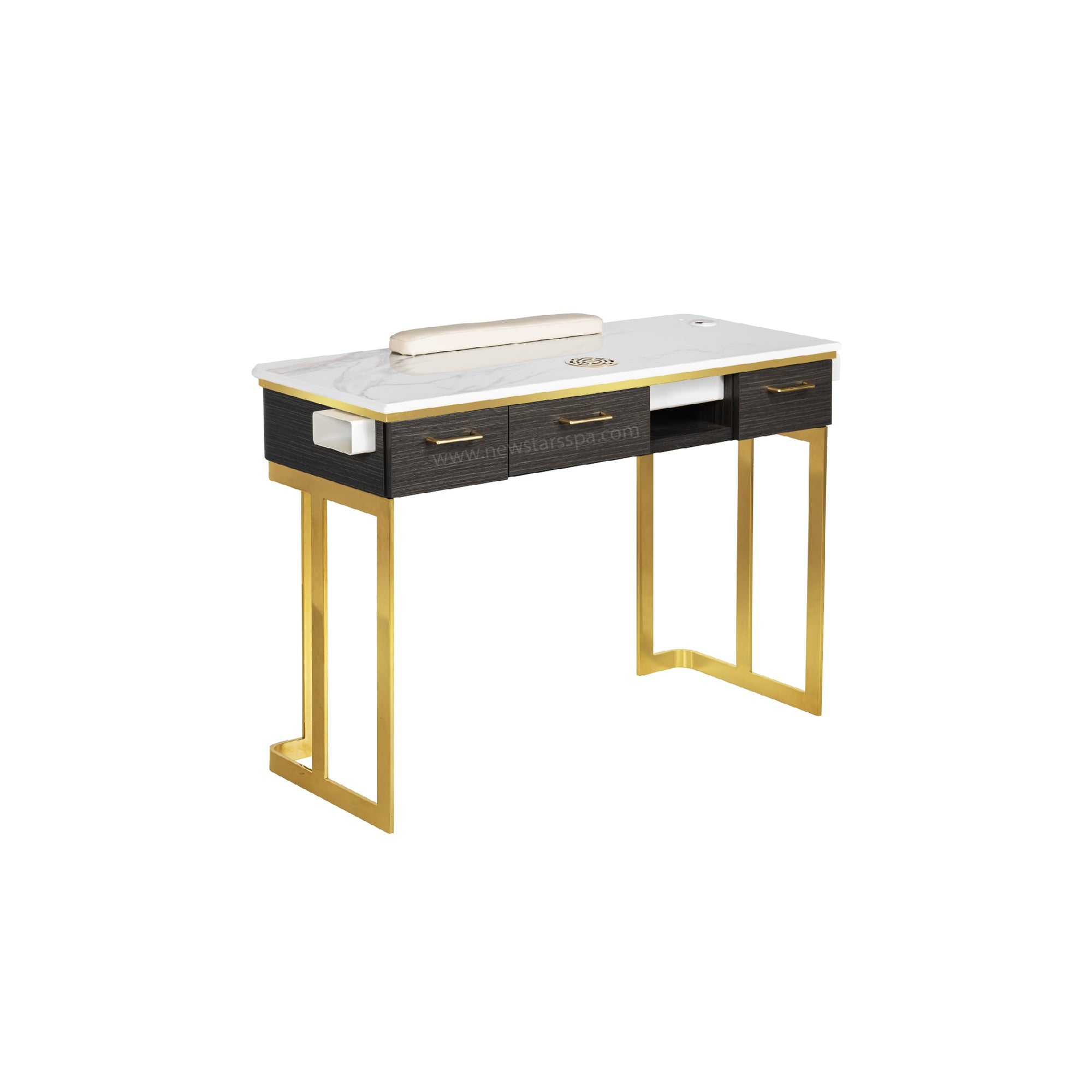 Luna Nail Table - Cabinet Not Include w/Pipe - New Star Salon Furniture