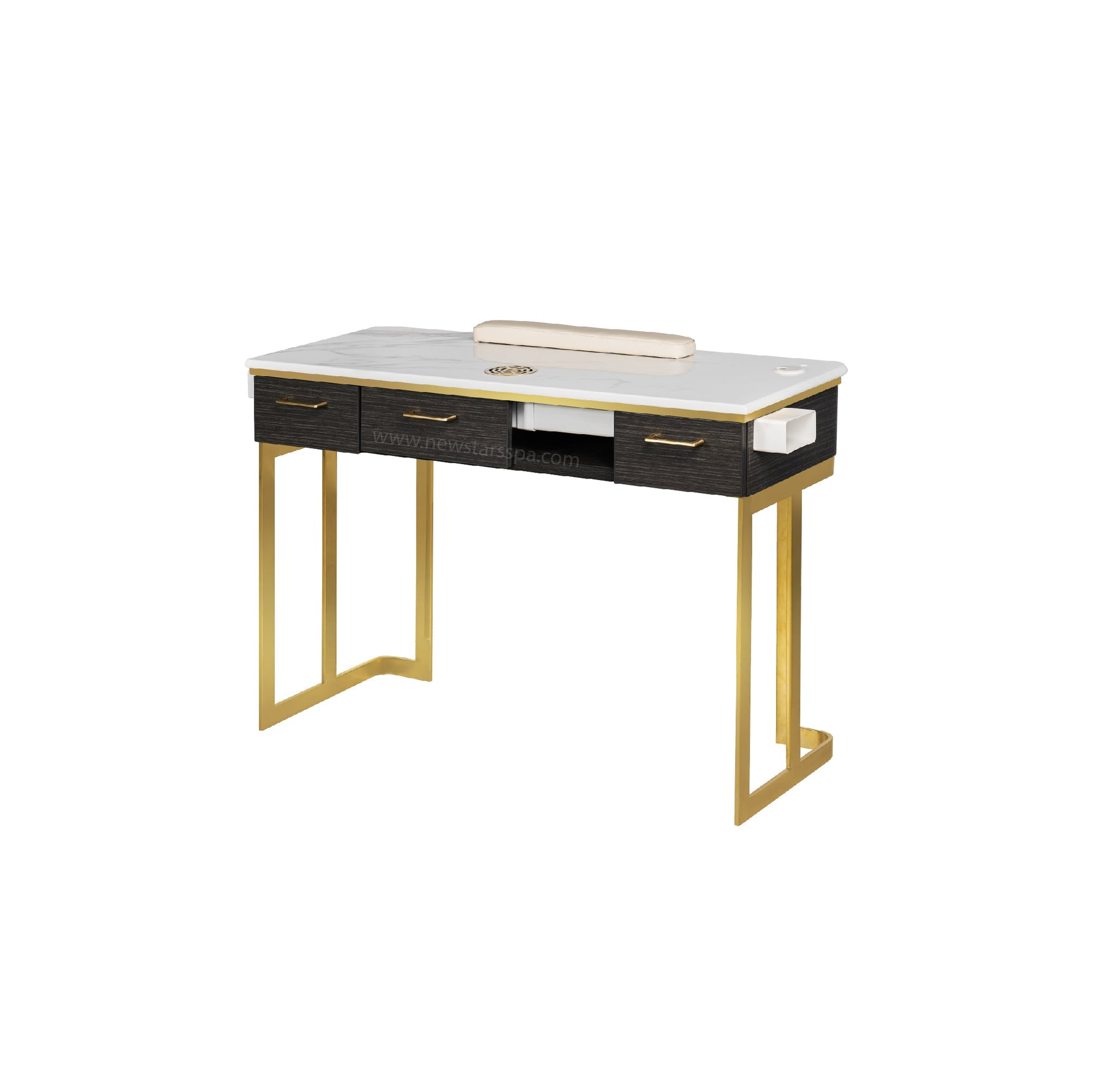 Luna Nail Table - Cabinet Not Include w/Pipe - New Star Salon Furniture