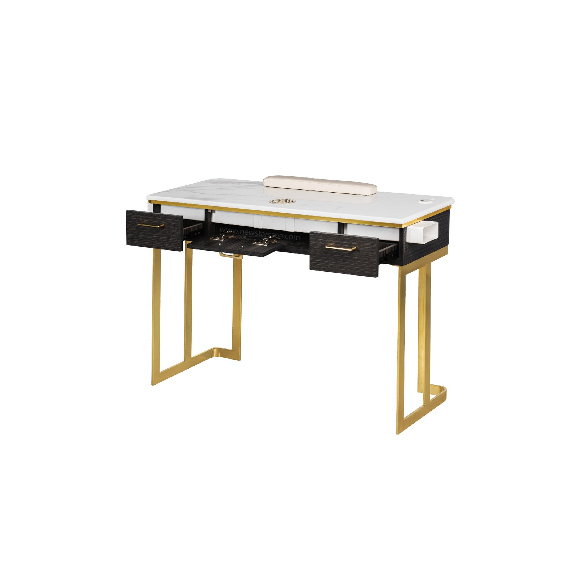 Luna Nail Table - Cabinet Not Include w/Pipe - New Star Salon Furniture