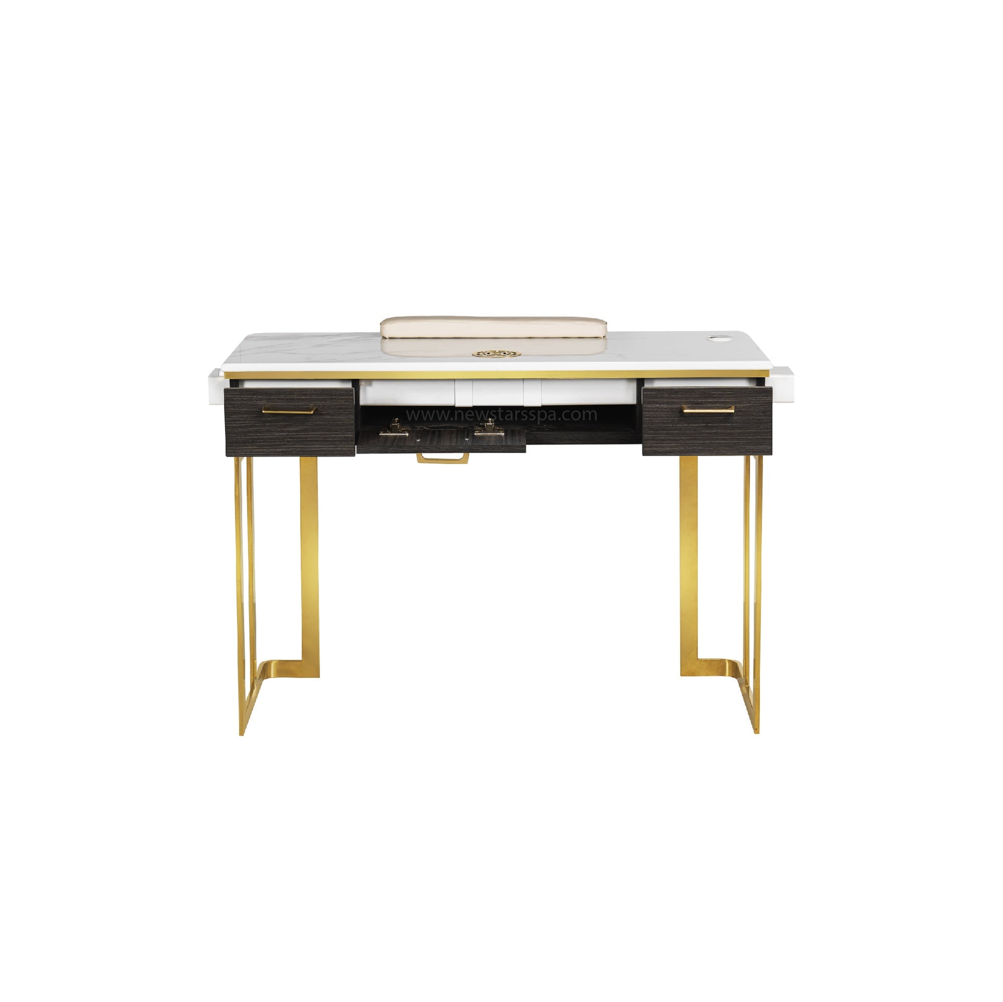 Luna Nail Table - Cabinet Not Include w/Pipe - New Star Salon Furniture