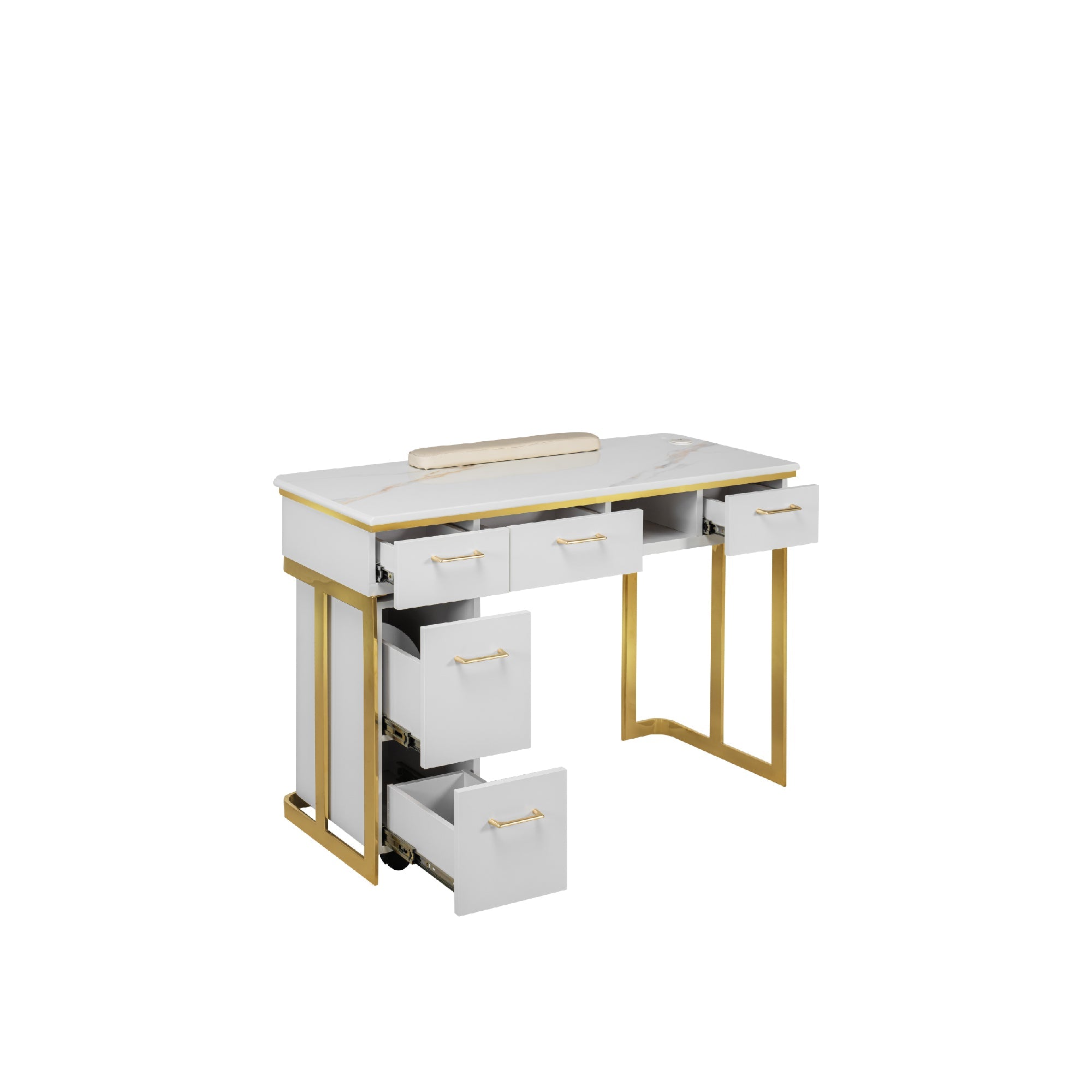 Luna Nail Table - Include 1 Cabinet - New Star Salon Furniture