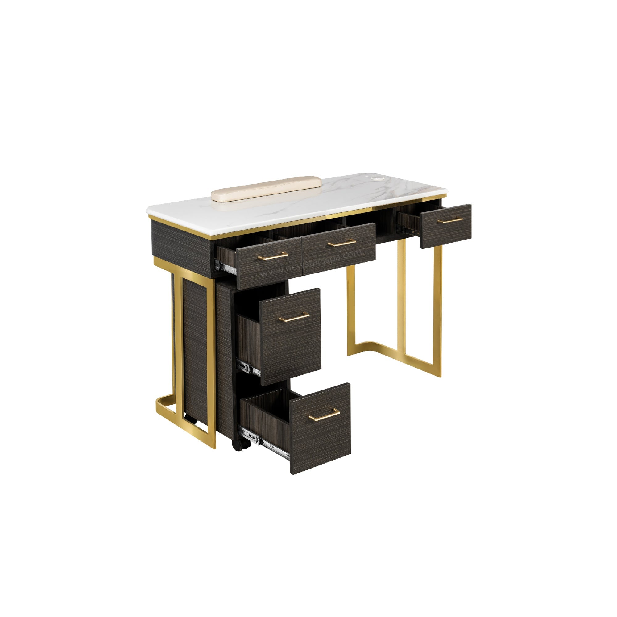 Luna Nail Table - Include 1 Cabinet - New Star Salon Furniture