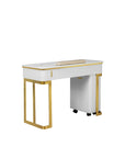 Luna Nail Table - Include 1 Cabinet - New Star Salon Furniture