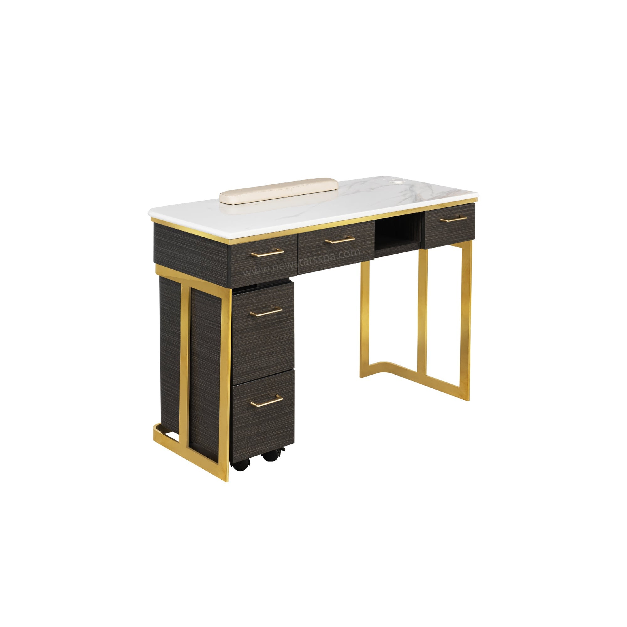 Luna Nail Table - Include 1 Cabinet - New Star Salon Furniture