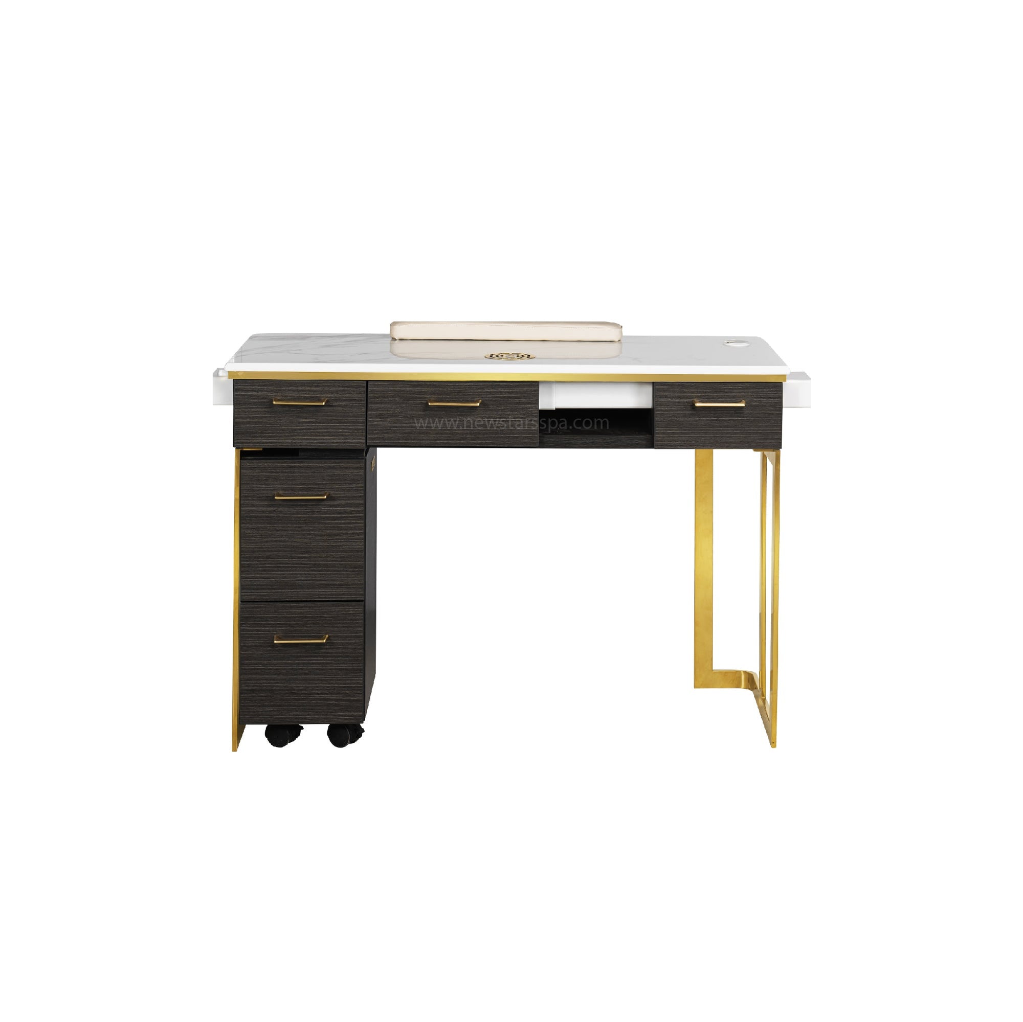 Luna Nail Table - Include 1 Cabinet w/Pipe - New Star Salon Furniture
