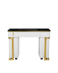 Luna Nail Table - Include 2 Cabinet - New Star Salon Furniture