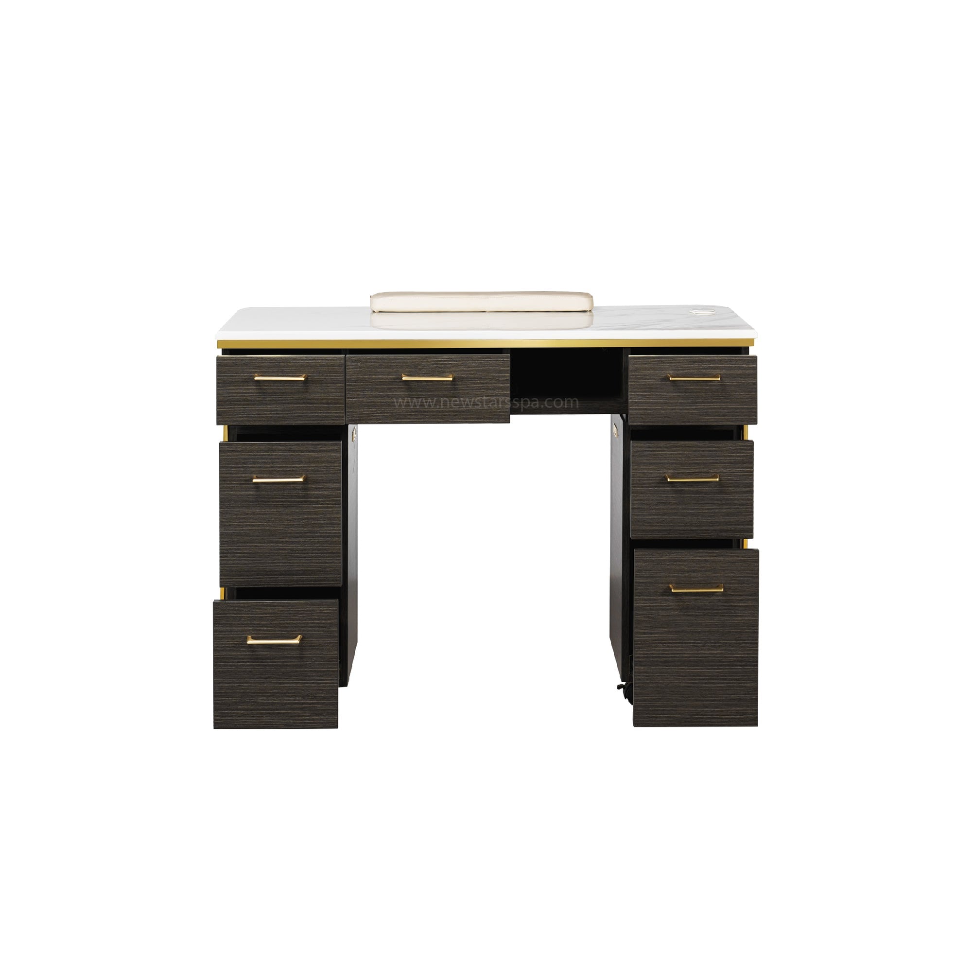 Luna Nail Table - Include 2 Cabinet - New Star Salon Furniture