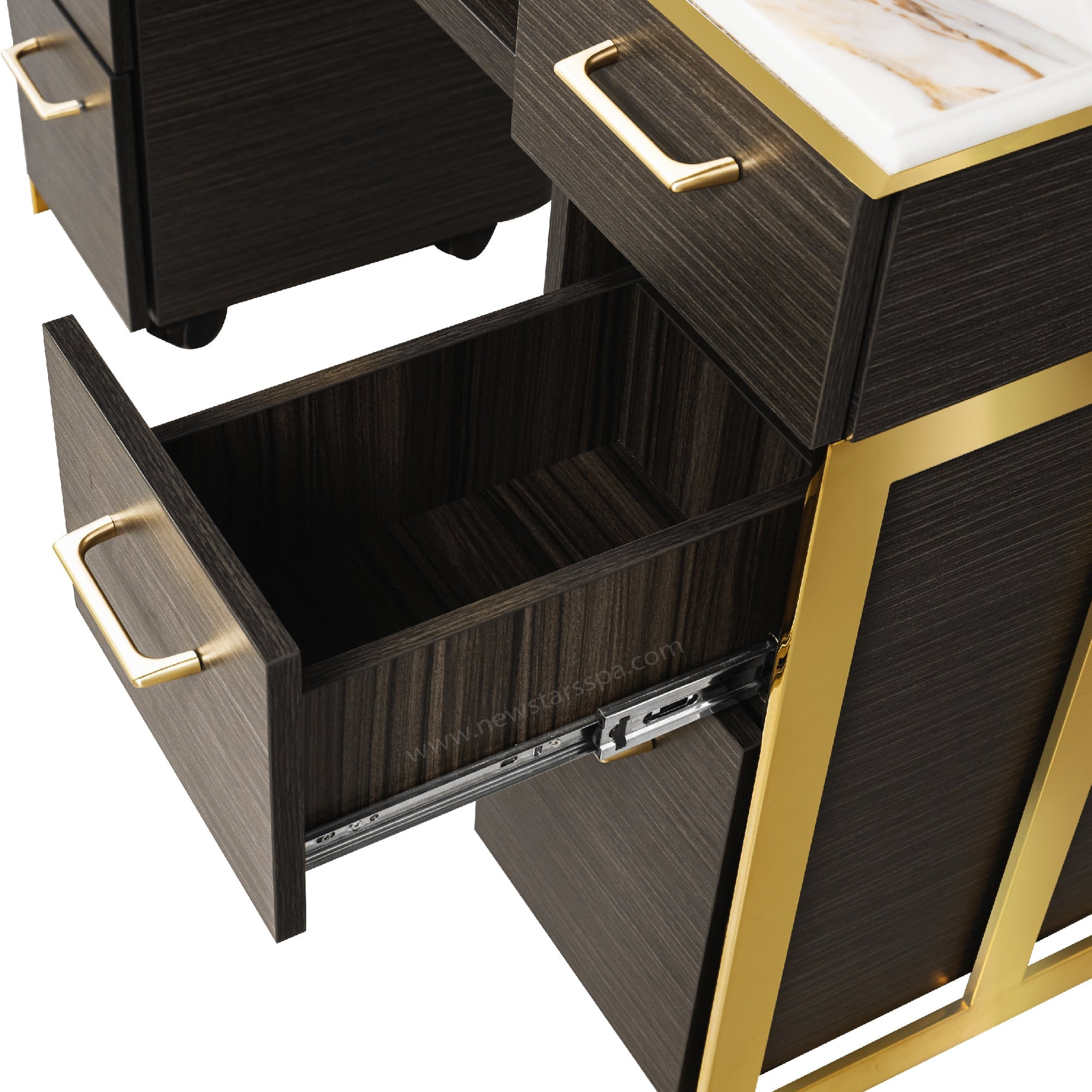 Luna Nail Table - Include 2 Cabinet - New Star Salon Furniture
