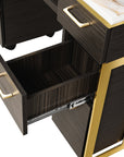 Luna Nail Table - Include 2 Cabinet - New Star Salon Furniture