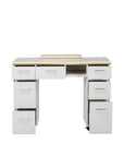 Luna Nail Table - Include 2 Cabinet - New Star Salon Furniture