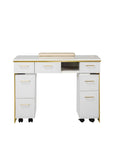 Luna Nail Table - Include 2 Cabinet - New Star Salon Furniture