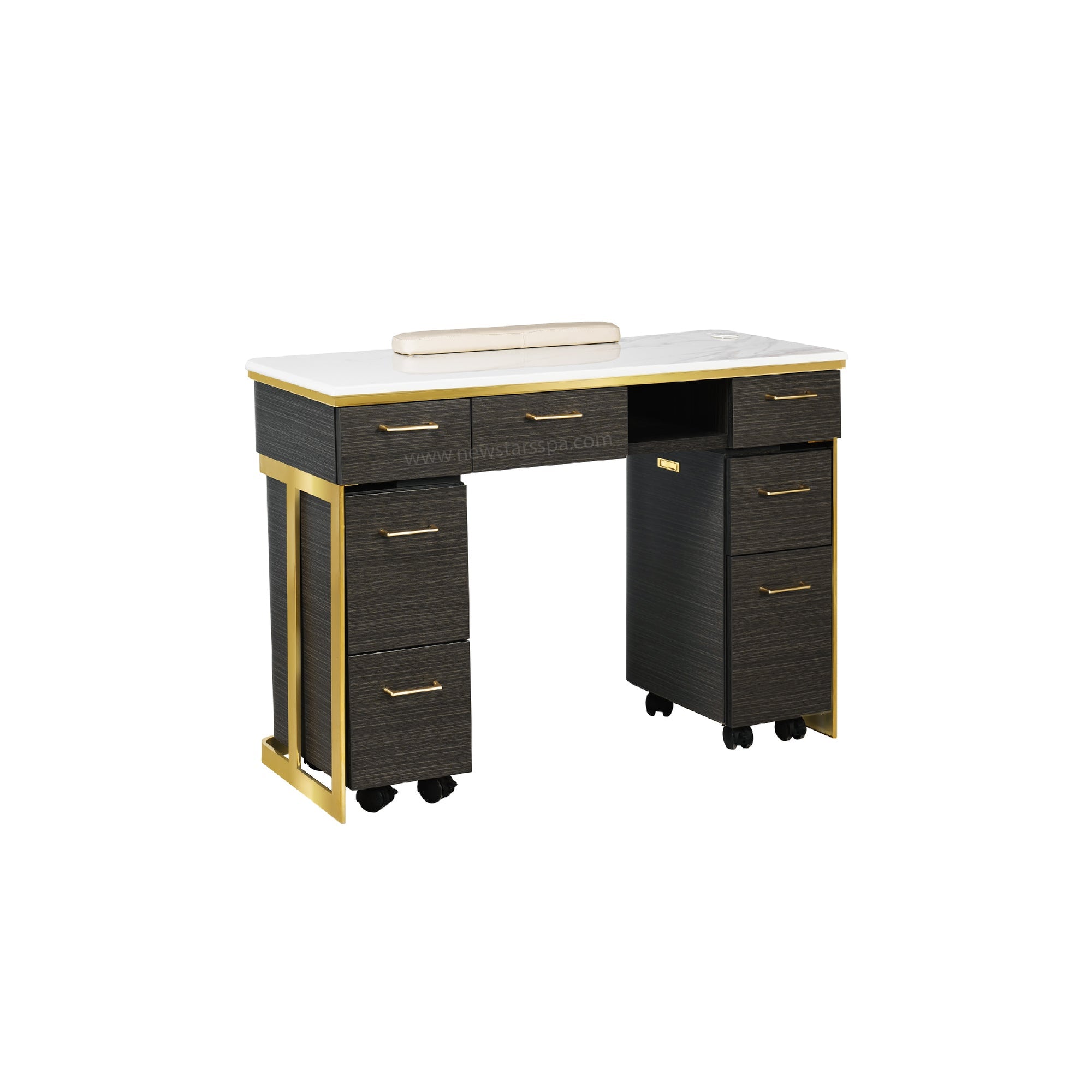 Luna Nail Table - Include 2 Cabinet - New Star Salon Furniture