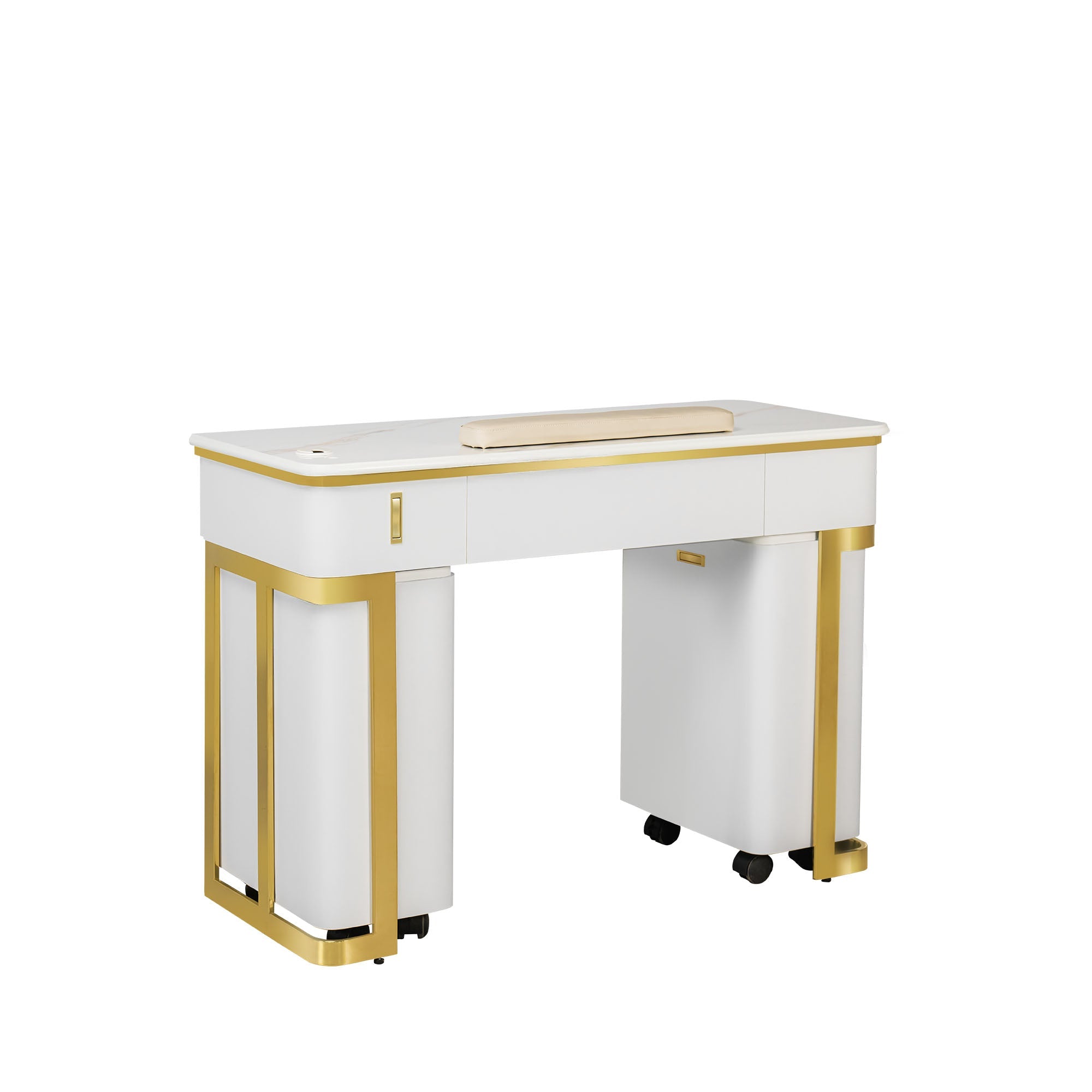 Luna Nail Table - Include 2 Cabinet - New Star Salon Furniture