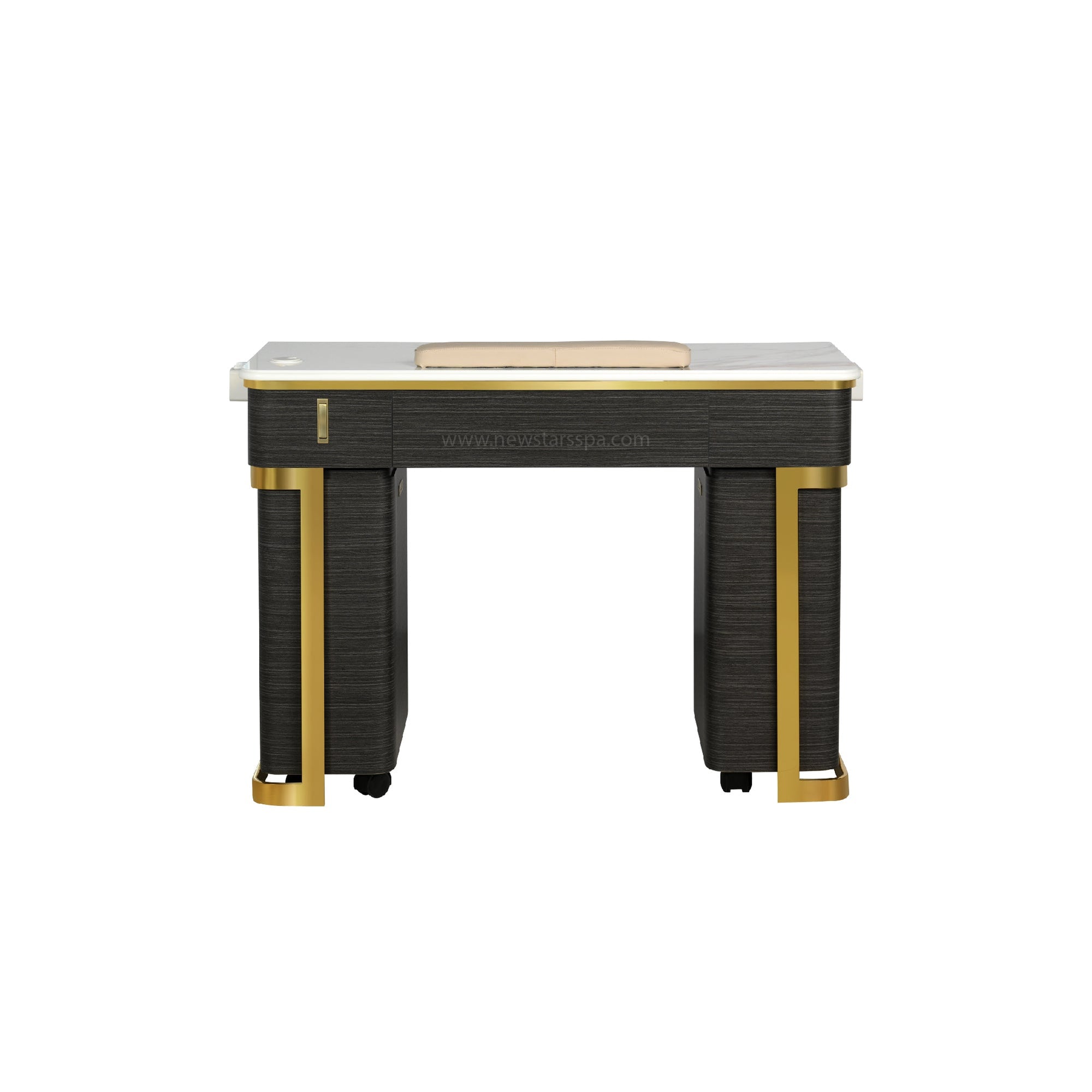 Luna Nail Table - Include 2 Cabinet w/Pipe - New Star Salon Furniture