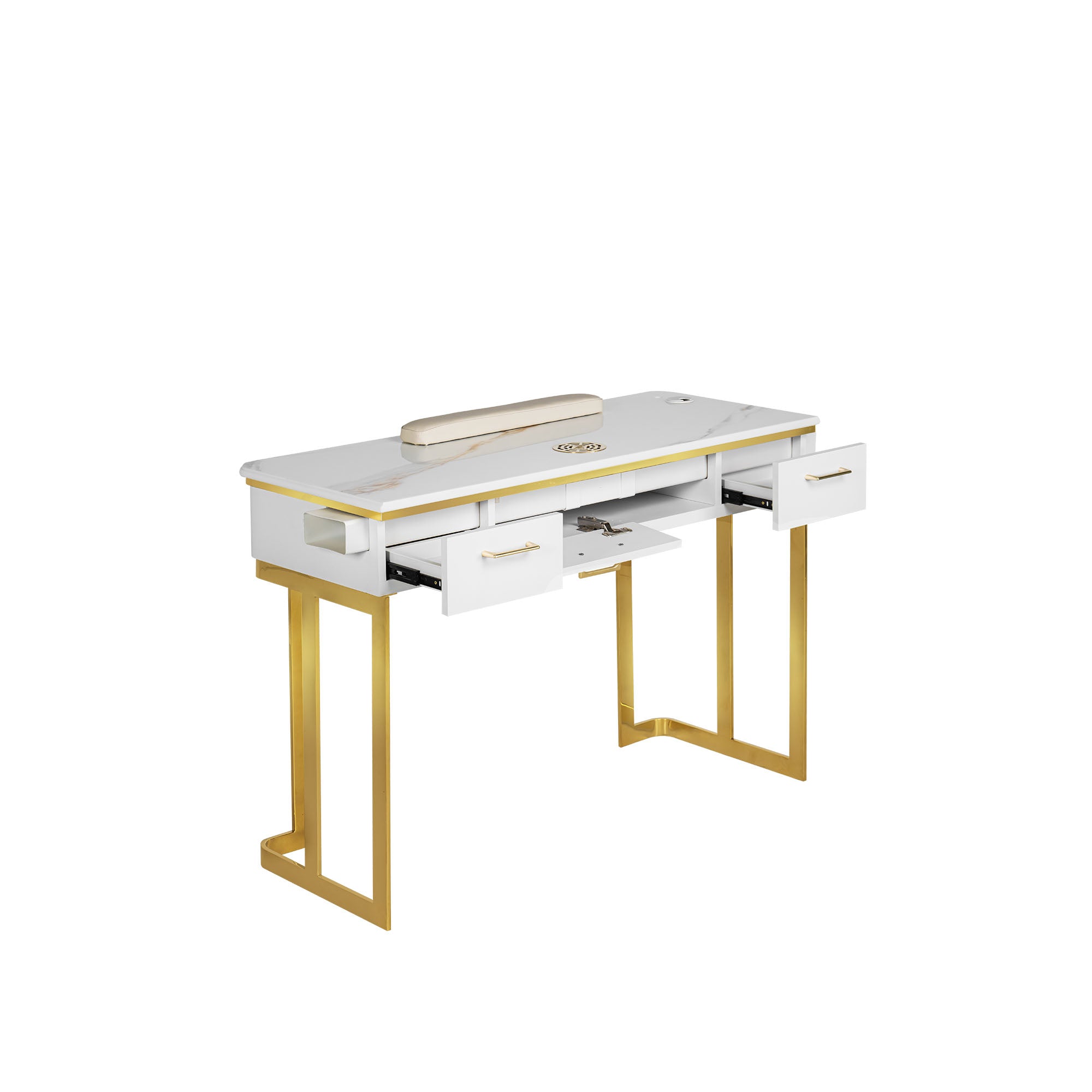 Luna Nail Table - w. Pipe - Cabinet not include - New Star Salon Furniture
