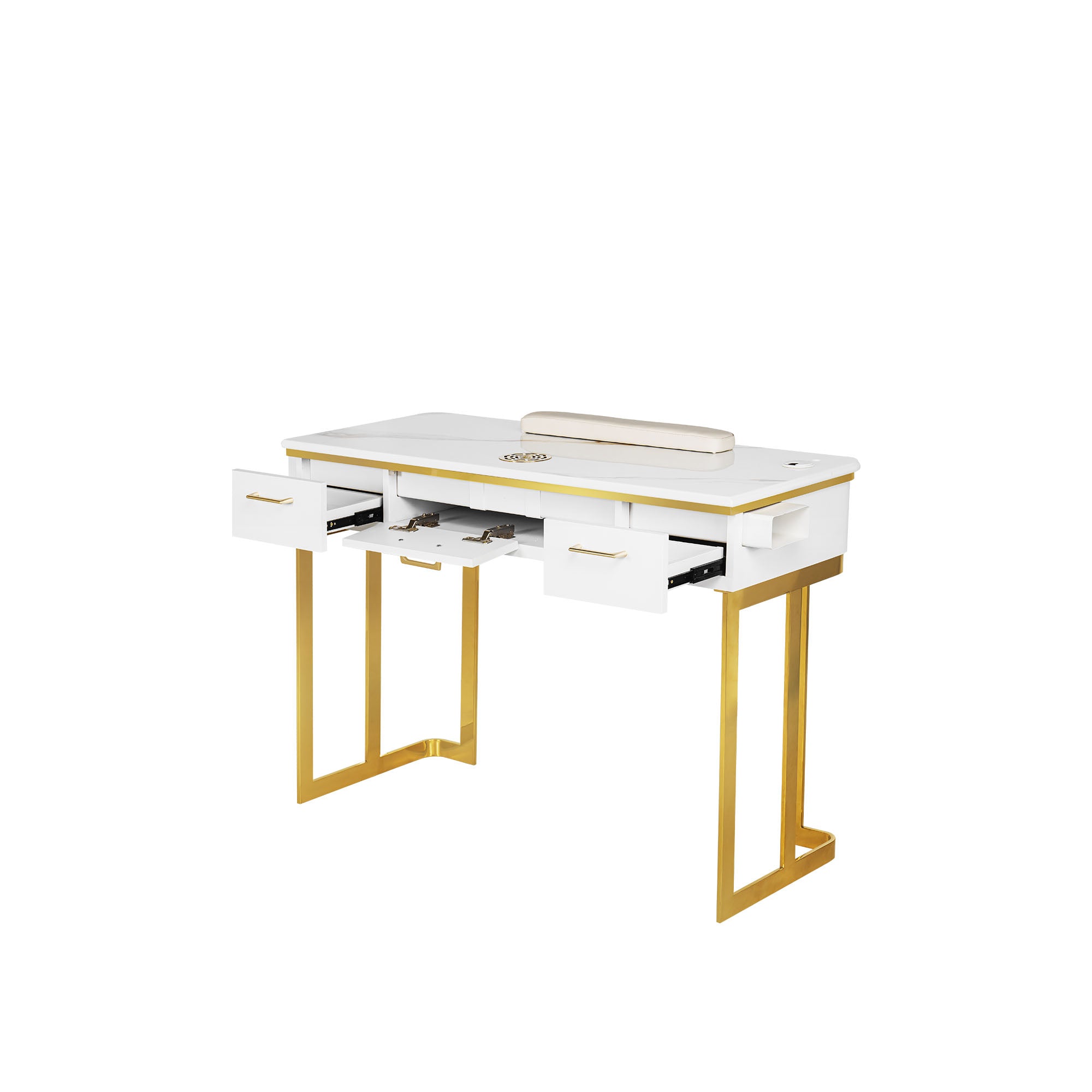 Luna Nail Table - w. Pipe - Cabinet not include - New Star Salon Furniture