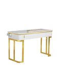 Luna Nail Table - w. Pipe - Cabinet not include - New Star Salon Furniture