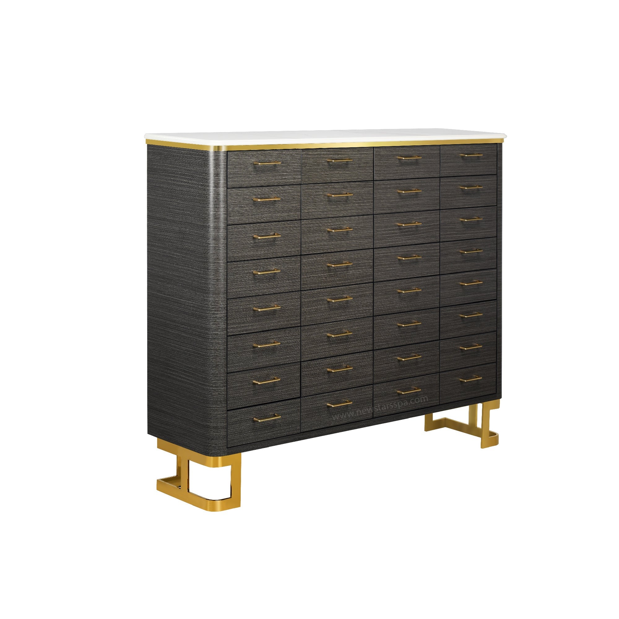 Luna Powder Cabinet L60"5/8 - New Star Salon Furniture
