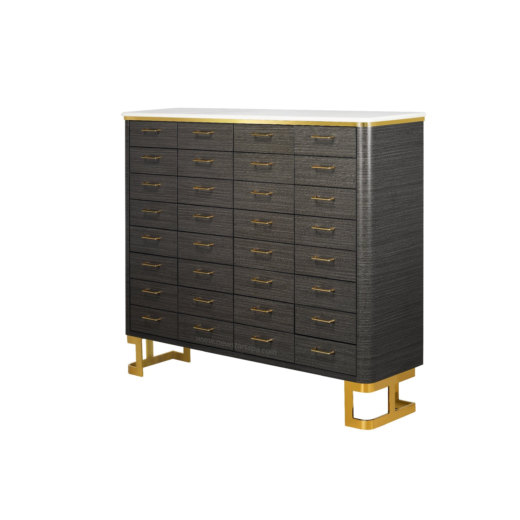 Luna Powder Cabinet L60"5/8 - New Star Salon Furniture