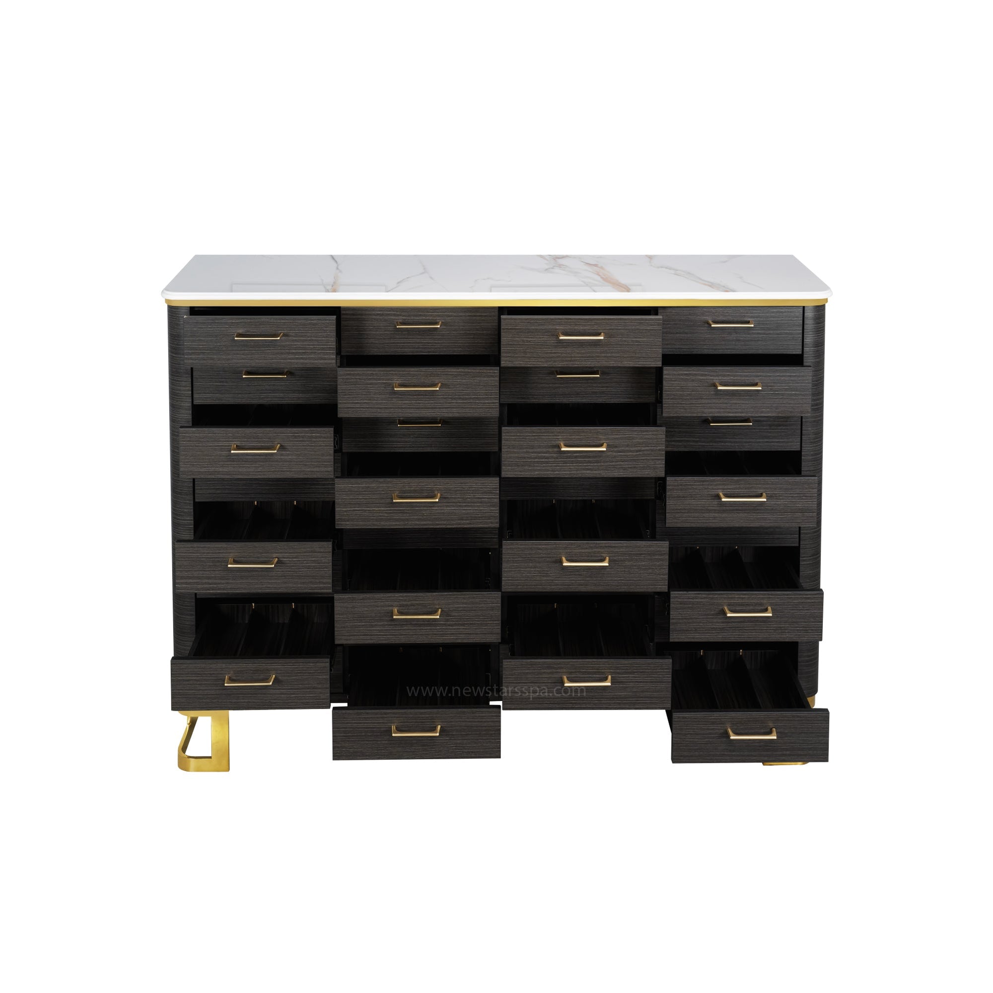Luna Powder Cabinet L60"5/8 - New Star Salon Furniture