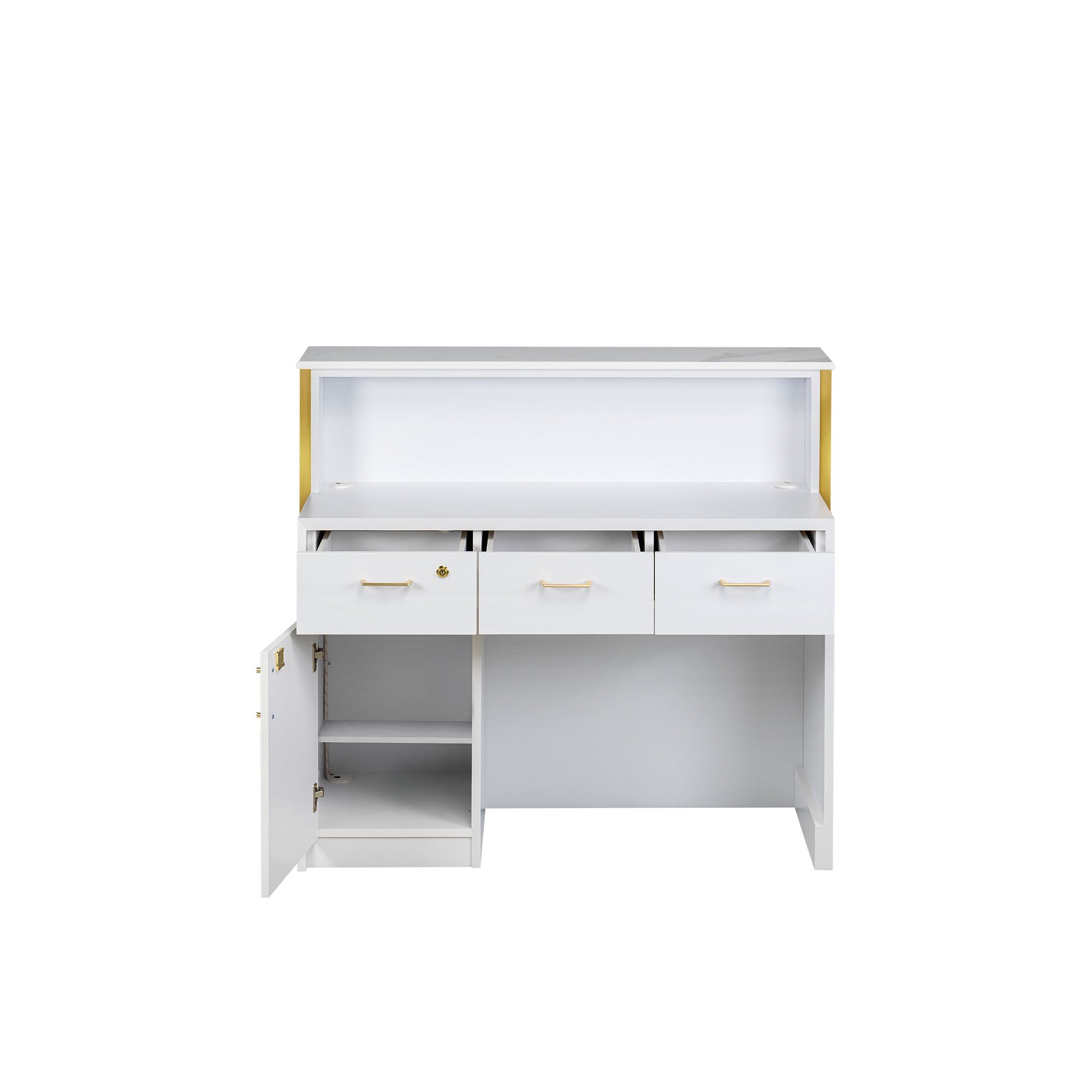 Luna Reception - B - L48&quot; - New Star Salon Furniture
