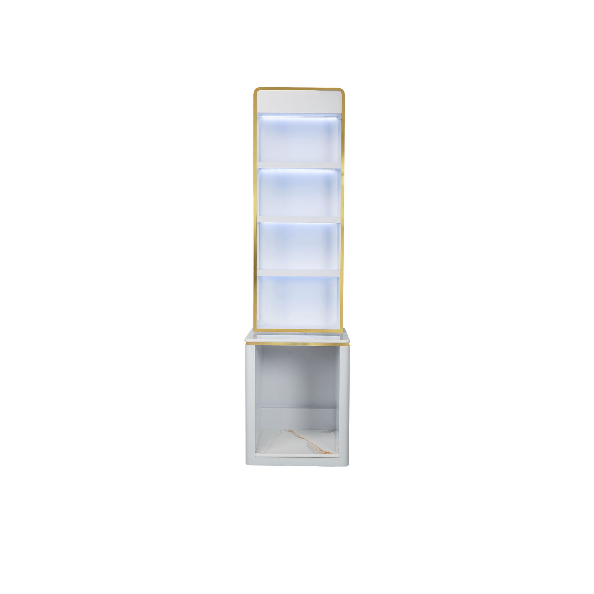 Luna Shelf - w. Hot Towel Warmer Cabinet - New Star Salon Furniture