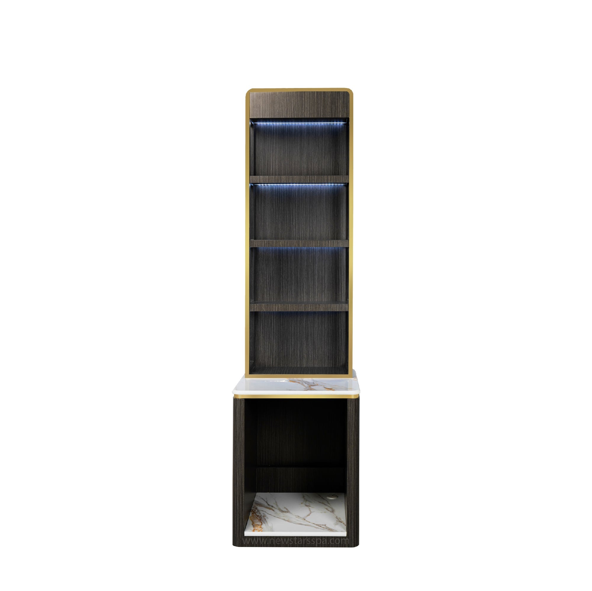 Luna Shelf w/Hot Towel Warmer Cabinet - New Star Salon Furniture