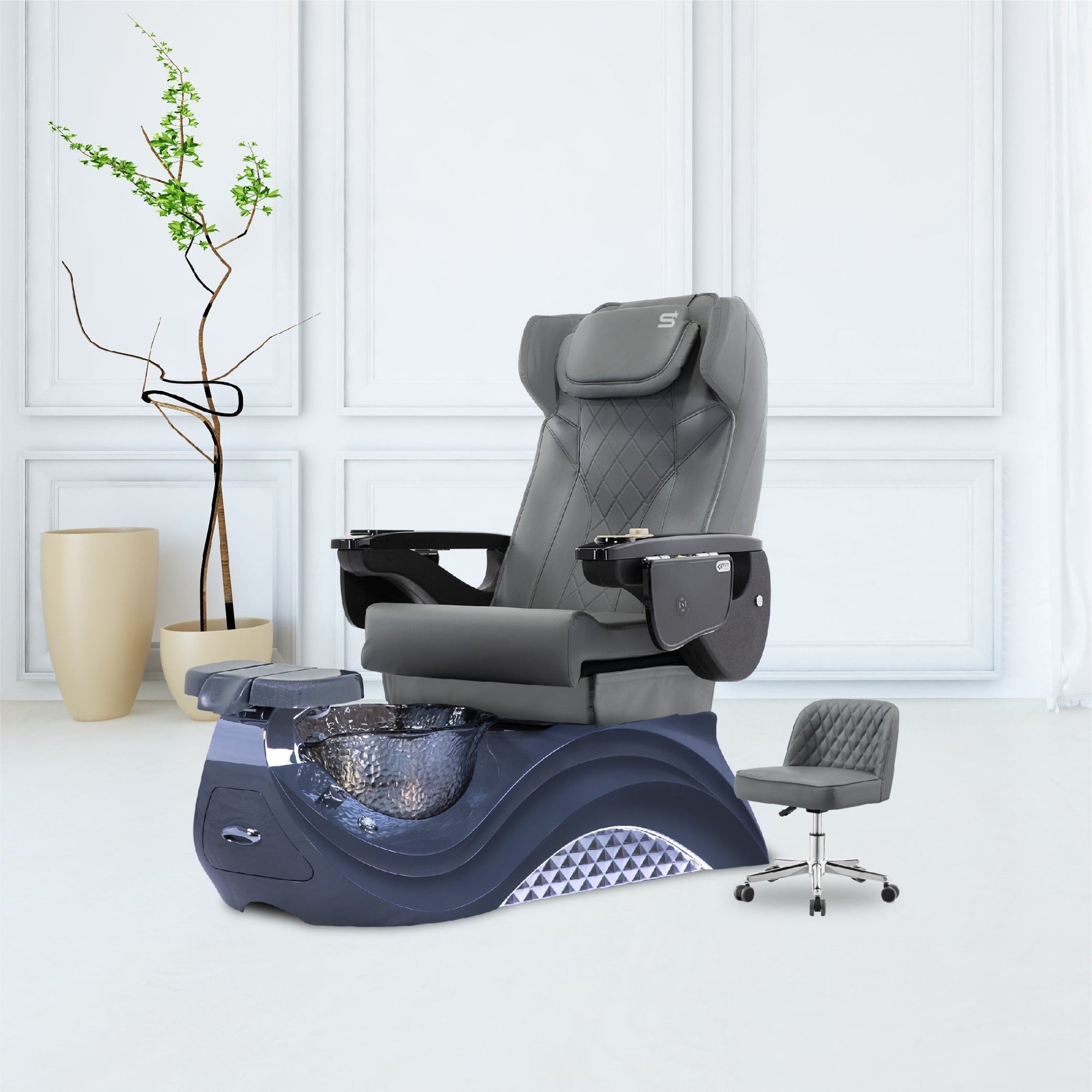 Max Spa - Dark Gray Tub - New Star Salon Furniture