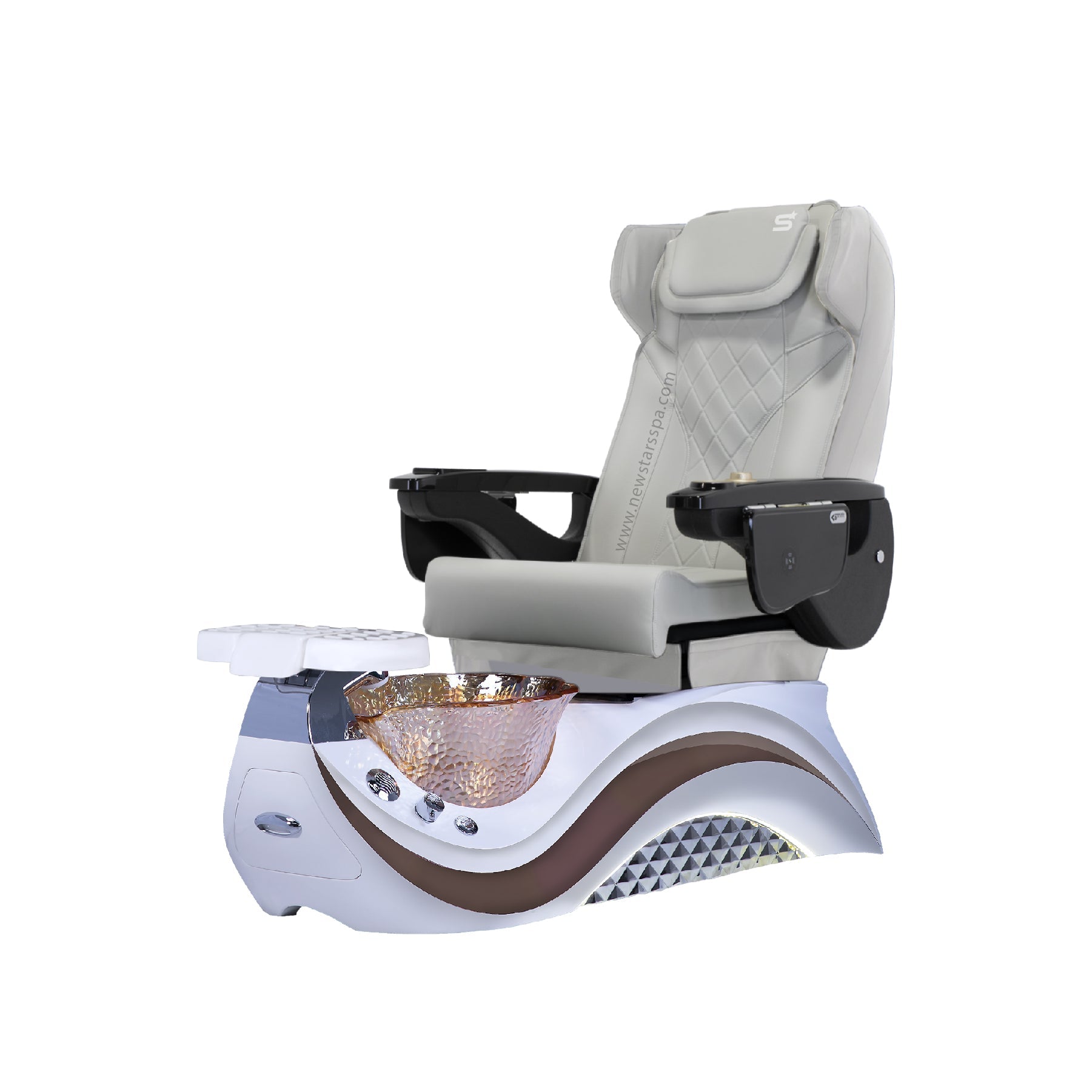 Max Spa - White/Brown Tub - New Star Salon Furniture