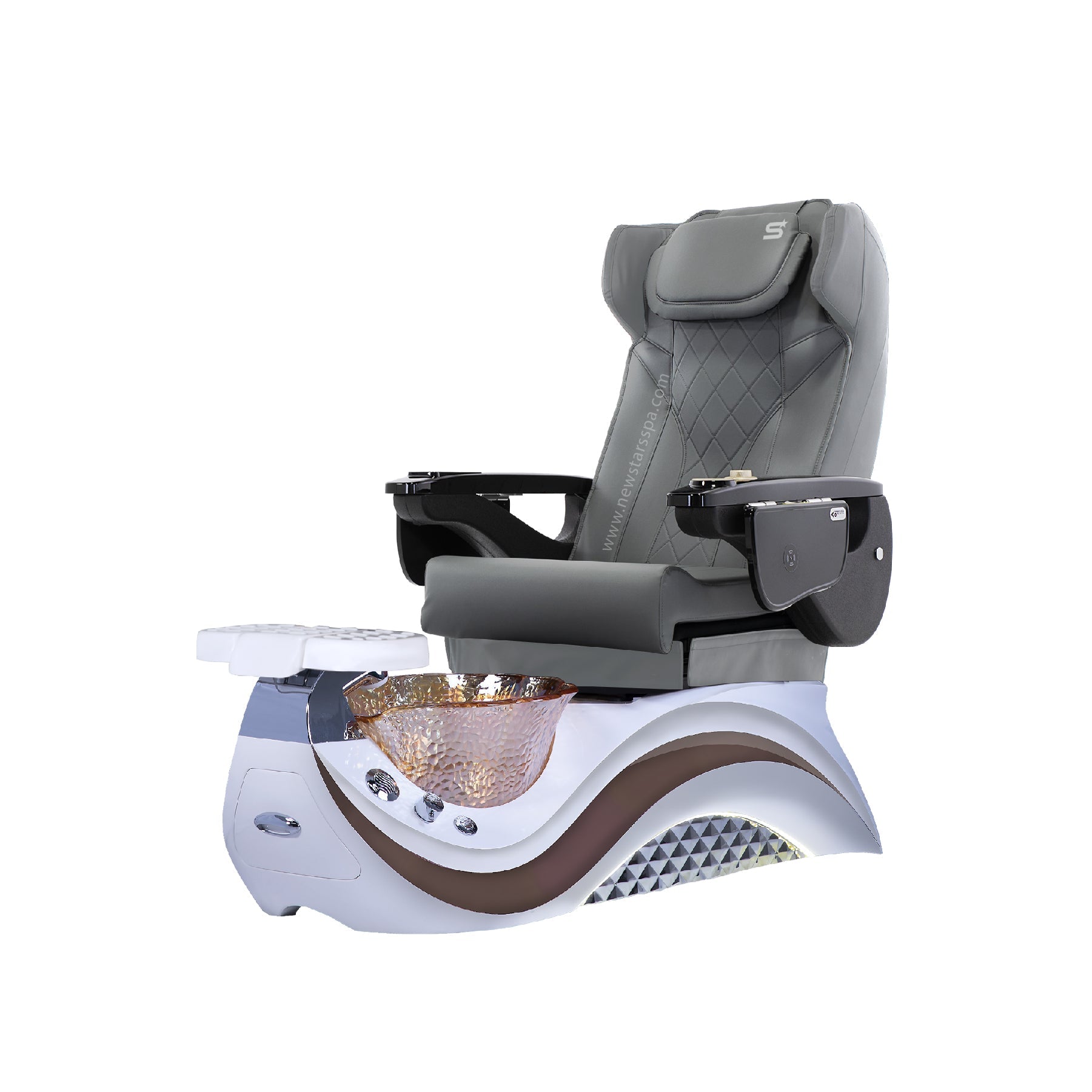 Max Spa - White/Brown Tub - New Star Salon Furniture