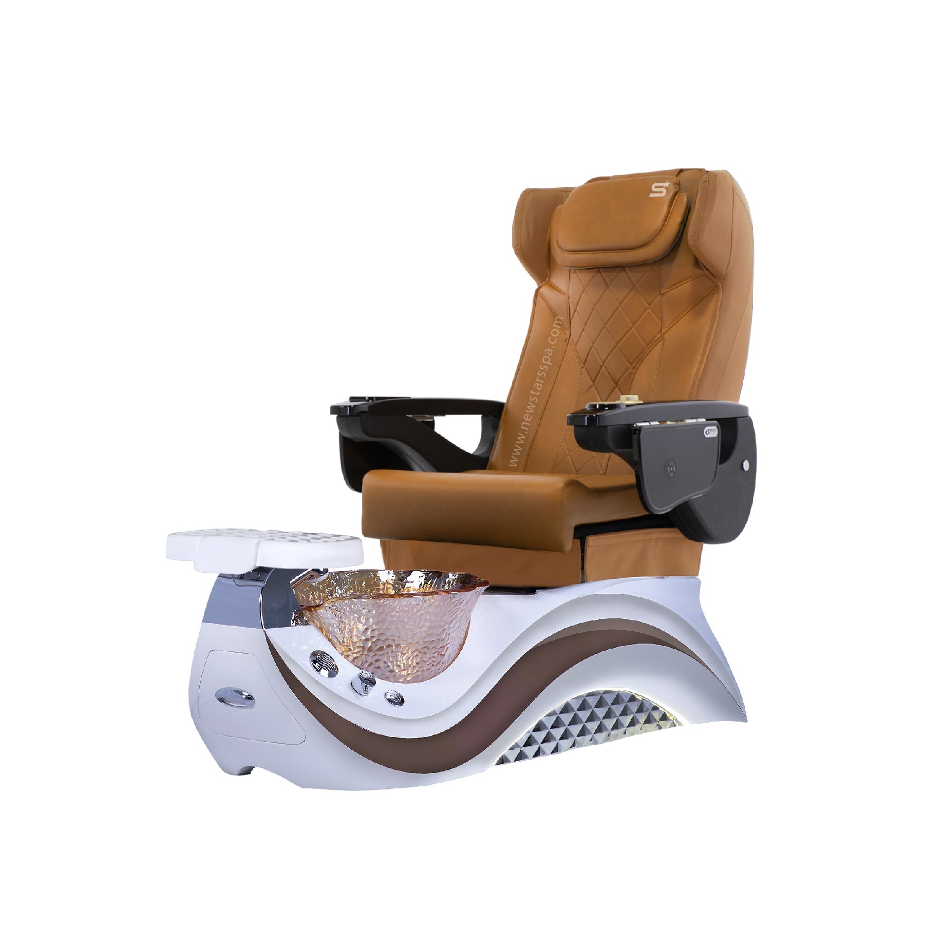 Max Spa - White/Brown Tub - New Star Salon Furniture