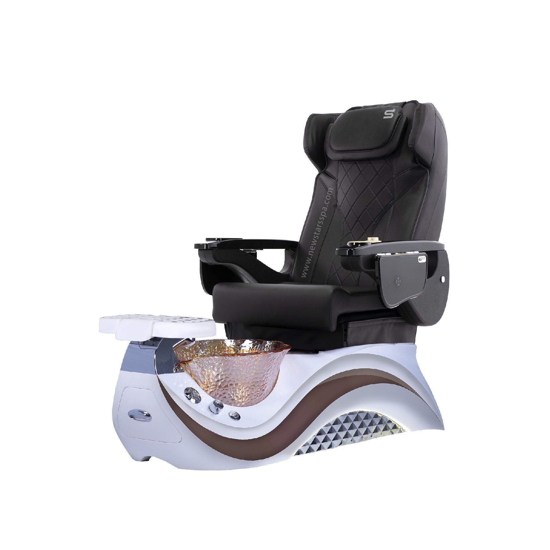 Max Spa - White/Brown Tub - New Star Salon Furniture