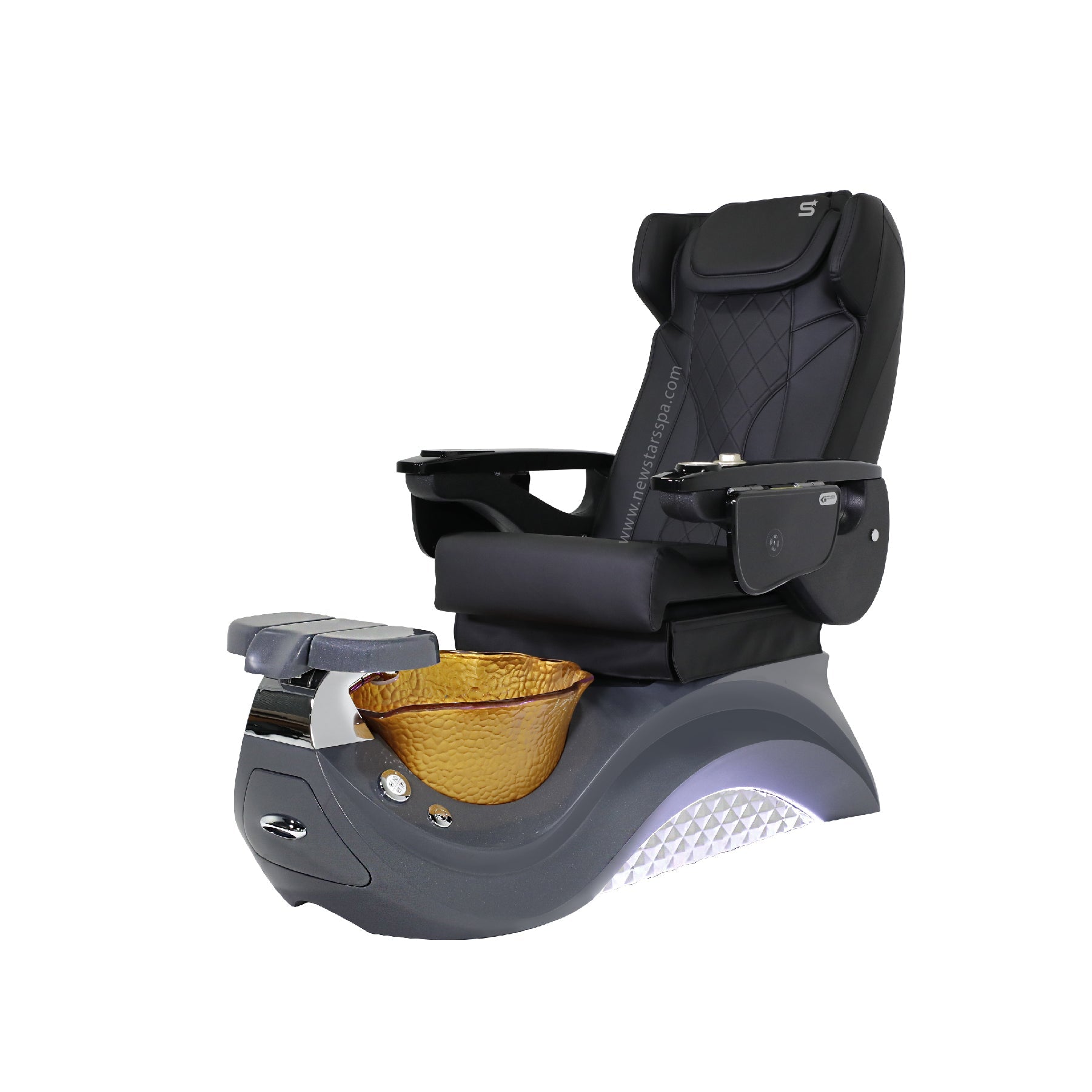 Max Spa - White/Dark Gray Tub - New Star Salon Furniture